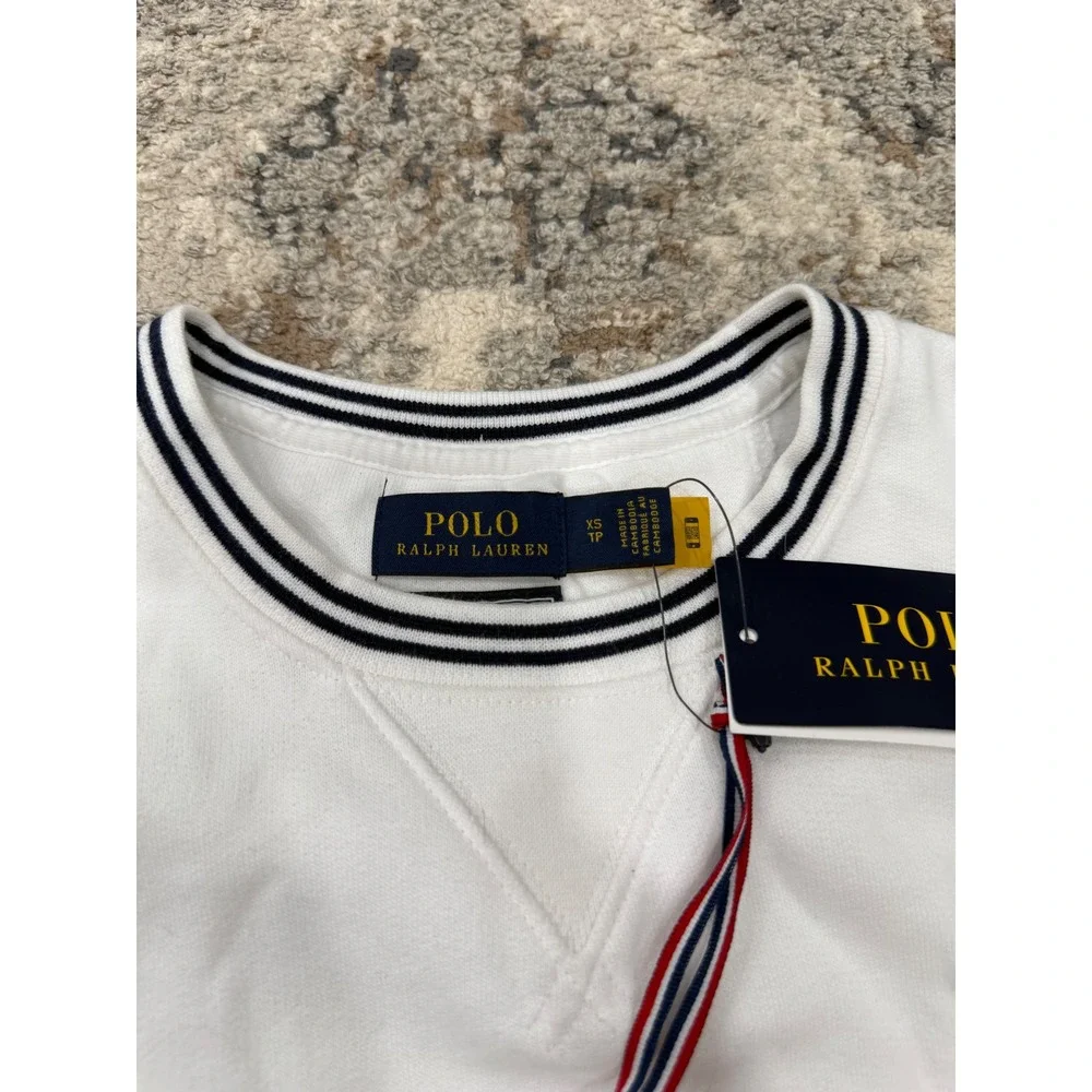 Polo‎ Ralph Lauren Team USA 2020 Olympic Games White Sweatshirt XS NWT